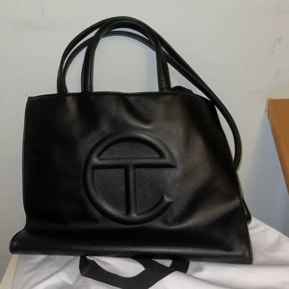 Telfar Medium Black Shopping Bag